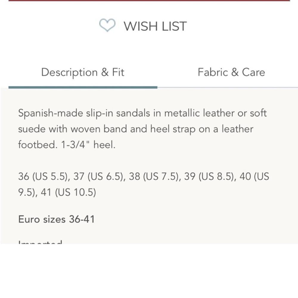 CalaXini simply perfect wedge braided suede sandals made
In Spain 37 US 6.5 - Picture 3 of 12